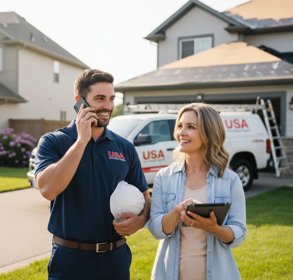 USA Roof Repair Experts customer support in Wabash
